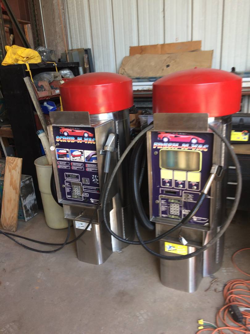 1445 Jim Coleman Round Combo Vacs Car Wash Shampooer, Used