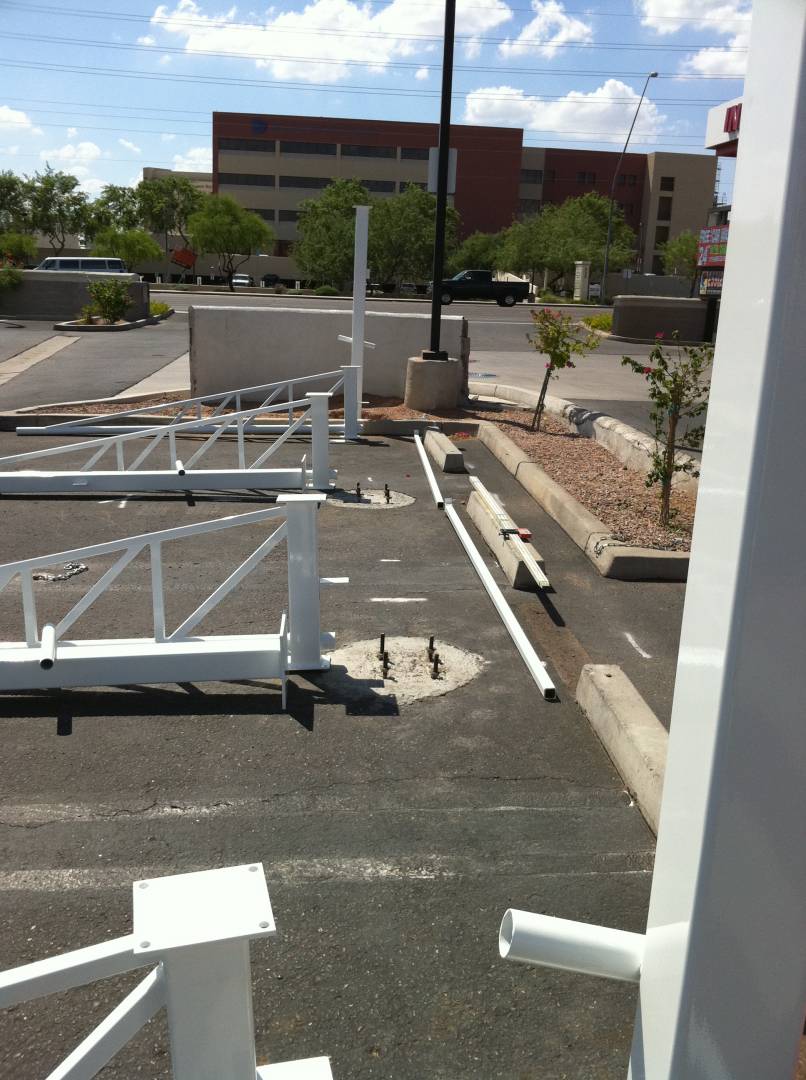 2143 FMQ New Self Vacuum Canopy w/14 Trusses & Columns Canopy Carwash Consignment