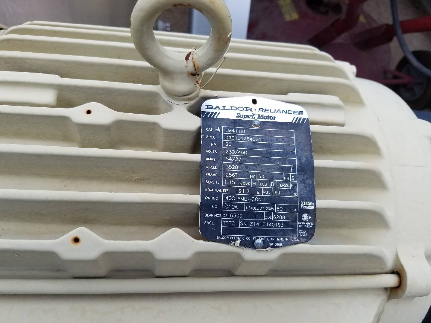 3852 Sonny's Vacuum motor & turbine Central Vacuum Carwash