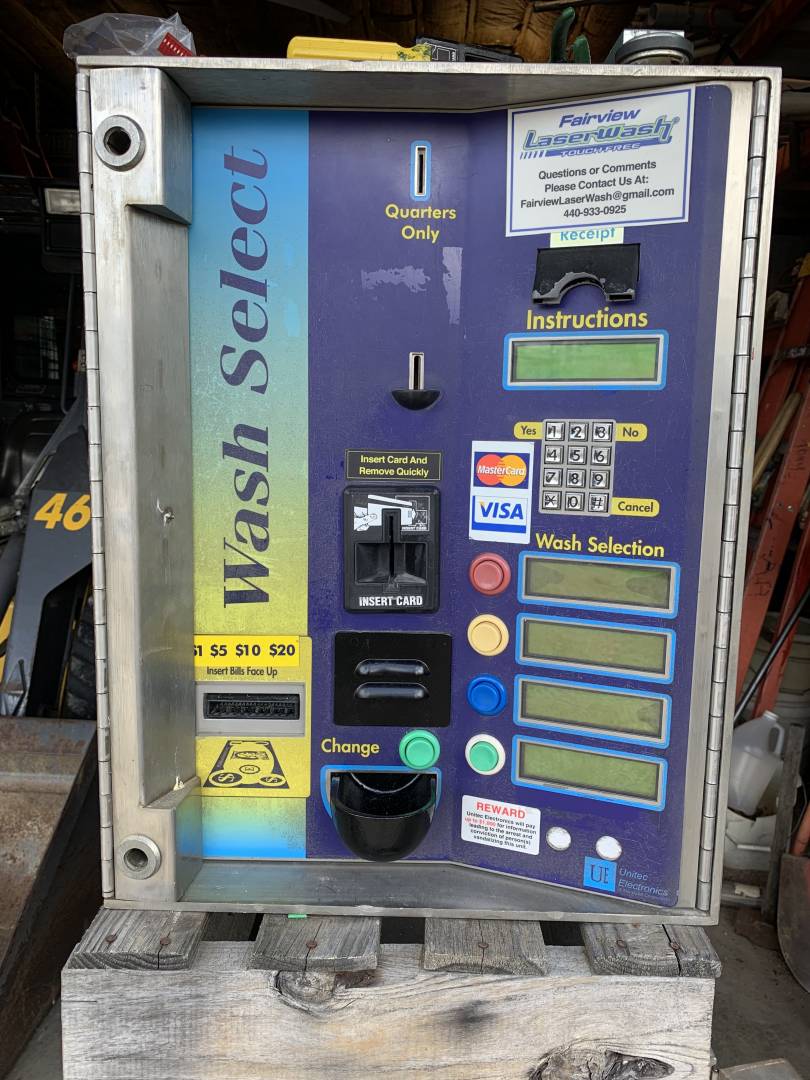 3346 Unitec Wash Select II Carwash Pay Stations, Used Car Wash